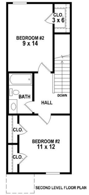 Floorplan 2 for House Plan #053-00455