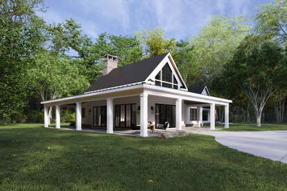 Modern Transitional House Plan #8687-00027 Elevation Photo