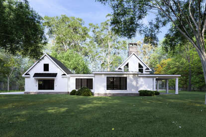 Modern Transitional House Plan #8687-00027 Elevation Photo