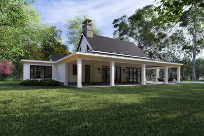 Modern Transitional House Plan #8687-00027 Elevation Photo