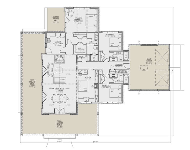 House Plan House Plan #34010 Drawing 1