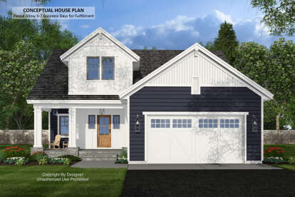 Craftsman House Plan #098-00653 Elevation Photo