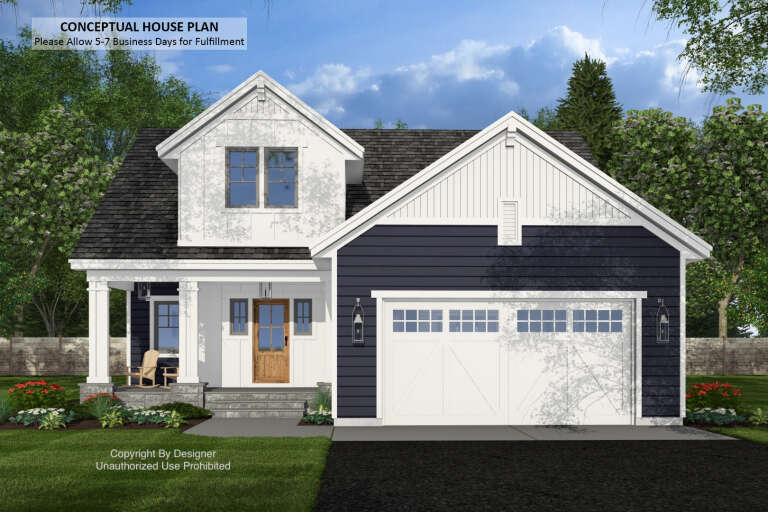 House Plan House Plan #34012 Front Elevation 