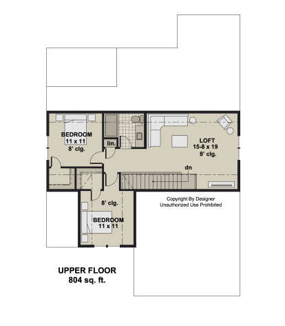 Second Floor for House Plan #098-00653