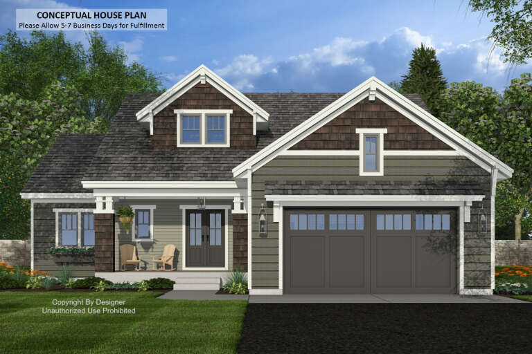 House Plan House Plan #34015 Front Elevation 