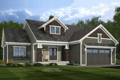 Craftsman House Plan #098-00655 Elevation Photo