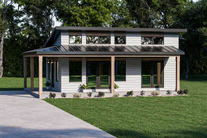 Modern House Plan #1462-00170 Elevation Photo