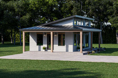 Modern House Plan #1462-00170 Elevation Photo