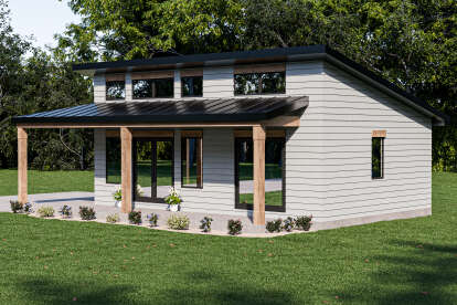 Modern House Plan #1462-00170 Elevation Photo