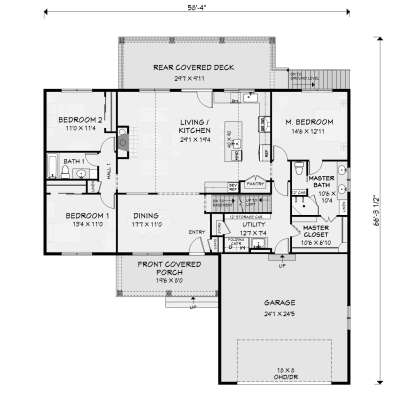 Main Floor for House Plan #3125-00033