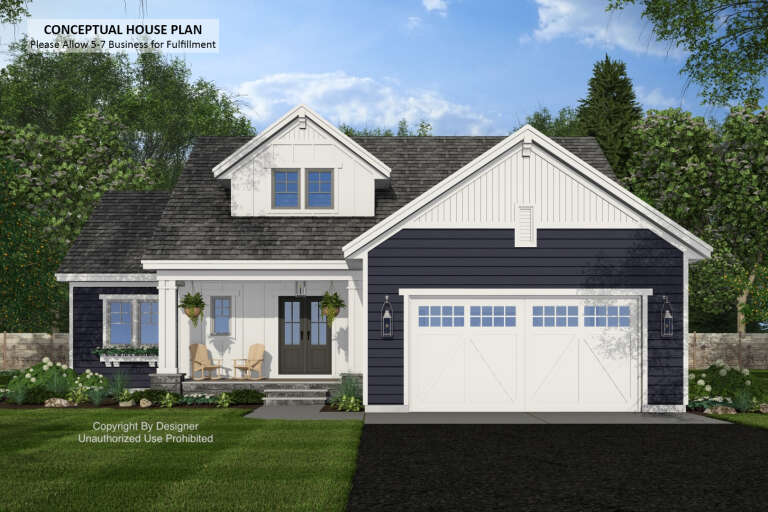 House Plan House Plan #34021 Front Elevation 