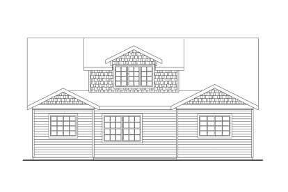 Modern Farmhouse House Plan #035-01184 Elevation Photo