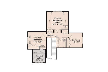 Second Floor for House Plan #035-01184