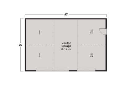 Garage Floor for House Plan #035-01185
