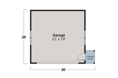 Garage Floor for House Plan #035-01186