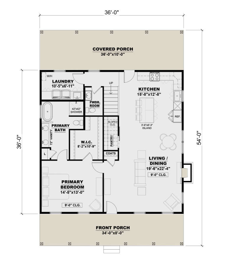 House Plan House Plan #34027 Drawing 1