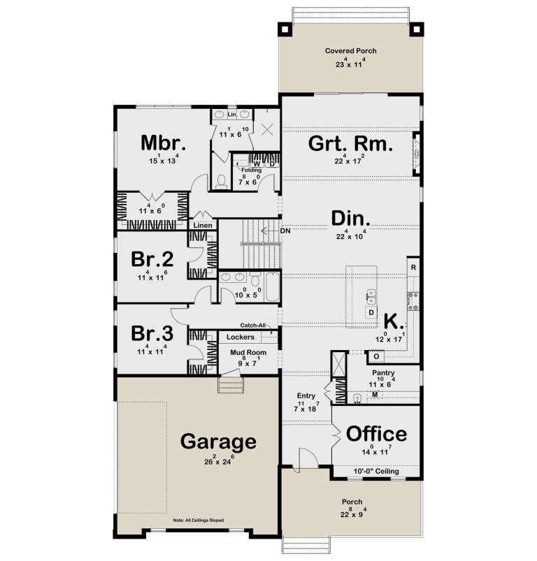 House Plan House Plan #34029 Drawing 1
