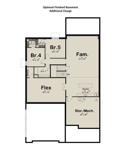 Basement for House Plan #963-01178