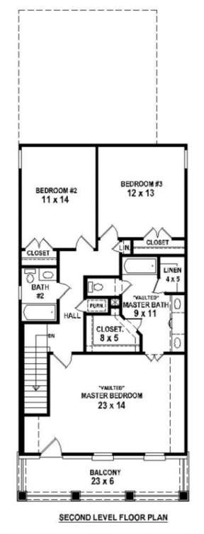Floorplan 2 for House Plan #053-00457