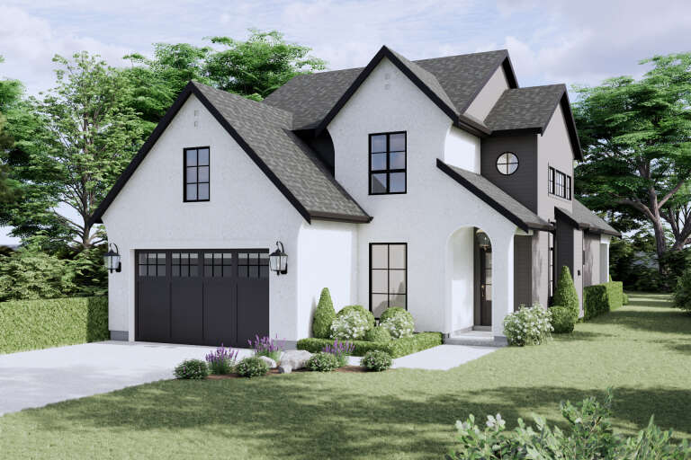 House Plan House Plan #34031 Angled Front Elevation
