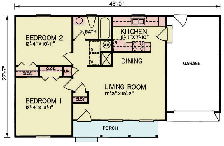 House Plan House Plan #34032 Drawing 1