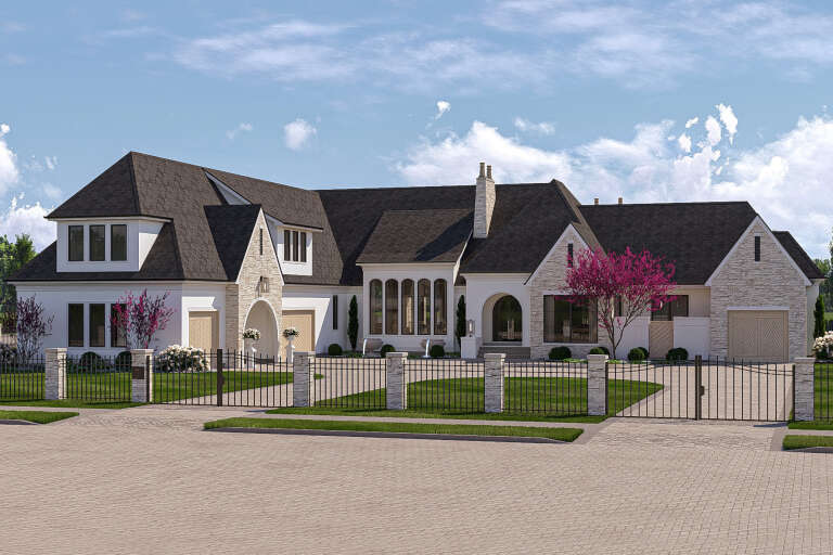 House Plan House Plan #34035 Angled Front Elevation