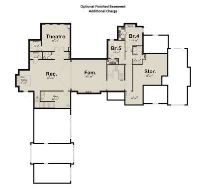 Basement for House Plan #963-01179