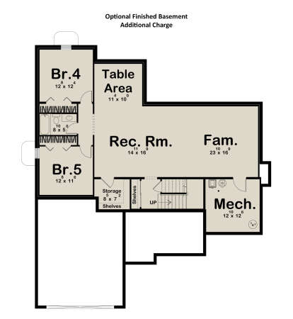 Basement for House Plan #963-01180