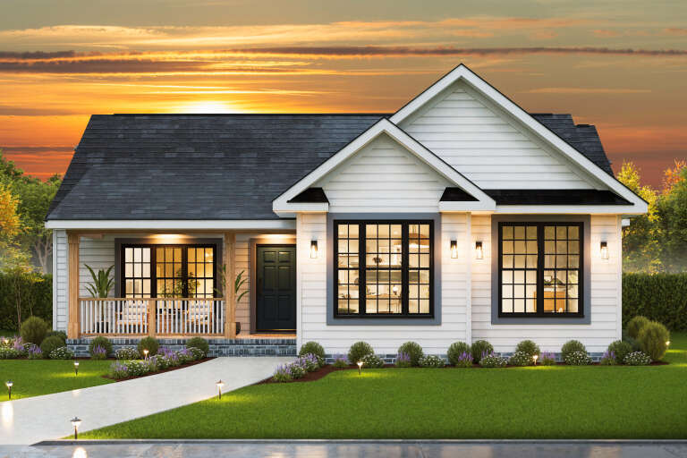 House Plan House Plan #34037 Front Elevation 