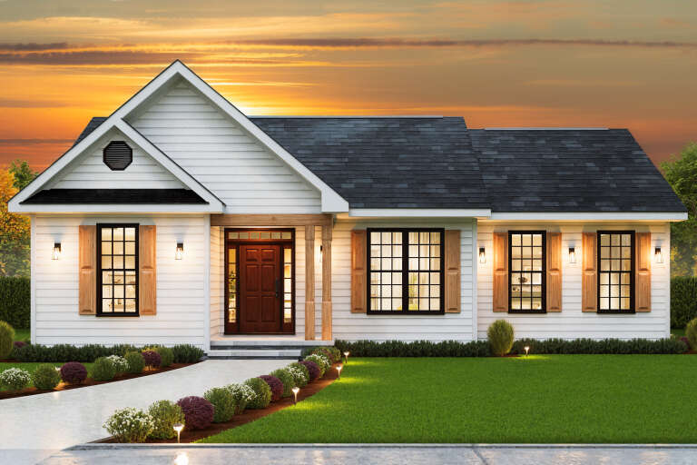 House Plan House Plan #34038 Front Elevation 