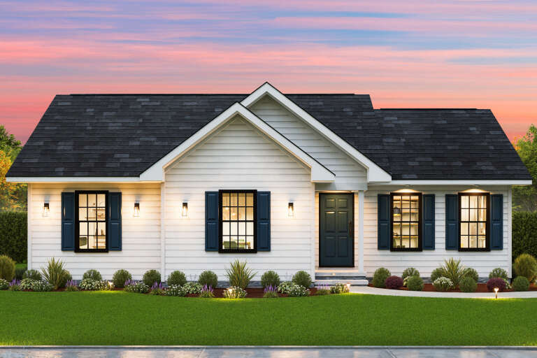 House Plan House Plan #34039 Front Elevation 