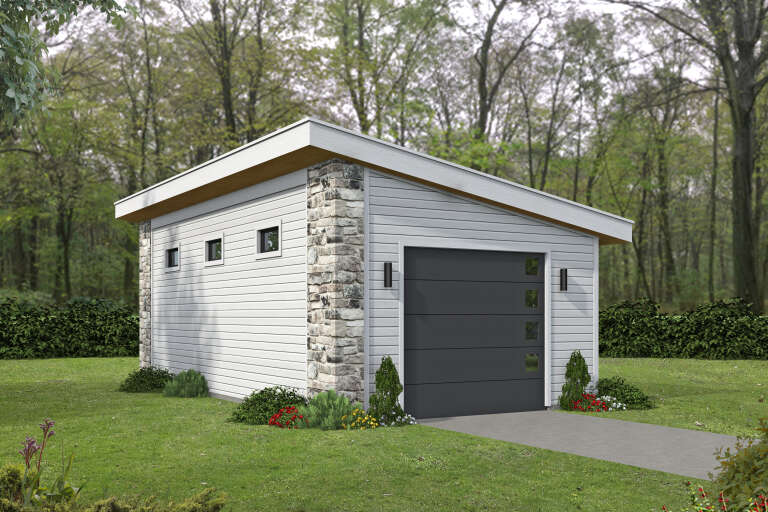 House Plan House Plan #34040 Angled Front Elevation