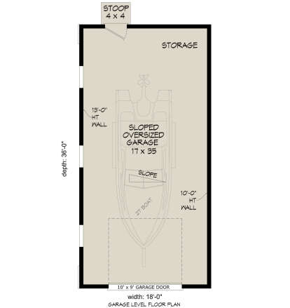 Garage Floor for House Plan #940-01342