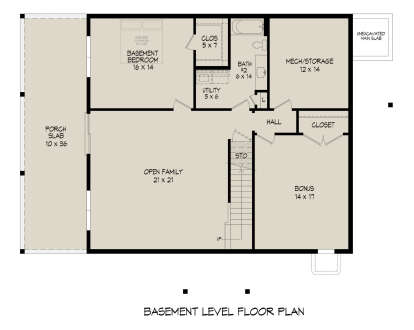 Basement for House Plan #940-01345