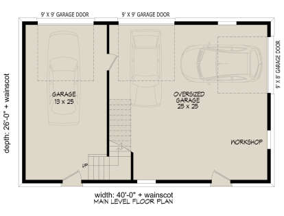 Garage Floor for House Plan #940-01347