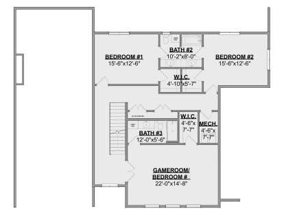 Second Floor for House Plan #1462-00171
