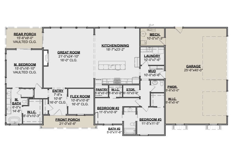 House Plan House Plan #34047 Drawing 1