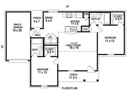 Floorplan1 for House Plan #053-00459