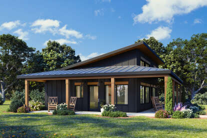 Modern House Plan #1462-00175 Elevation Photo