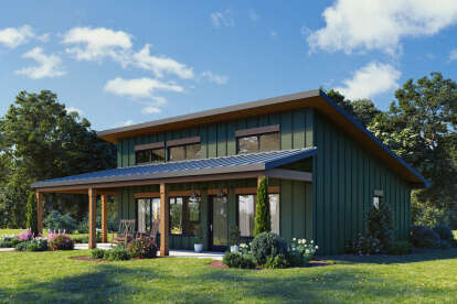 Modern House Plan #1462-00175 Elevation Photo