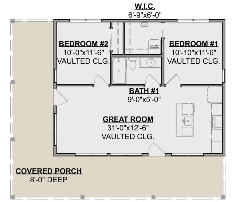 House Plan House Plan #34050 Drawing 1