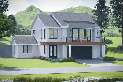 Modern House Plan #940-01349 Elevation Photo