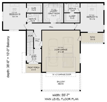 First Floor for House Plan #940-01349