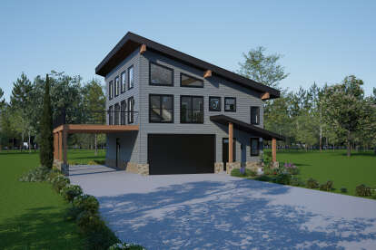 Contemporary House Plan #940-01352 Elevation Photo