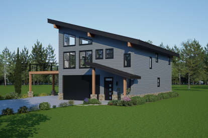 Contemporary House Plan #940-01352 Elevation Photo
