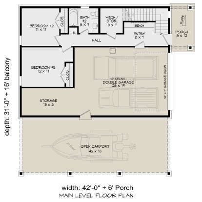 First Floor for House Plan #940-01352