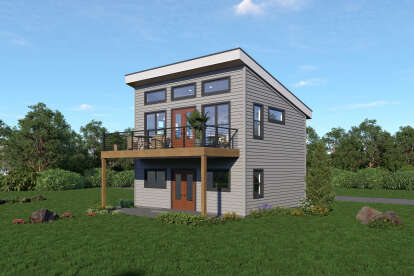 Modern House Plan #940-01353 Elevation Photo
