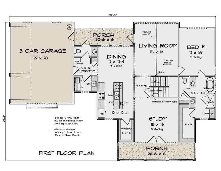House Plan House Plan #34057 Drawing 1