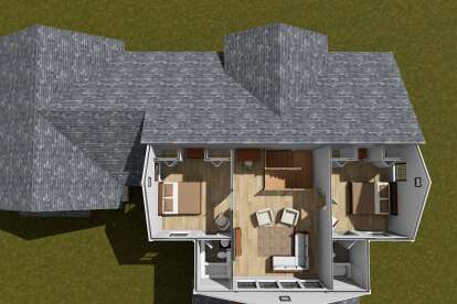 Overhead Second Floor for House Plan #4848-00498