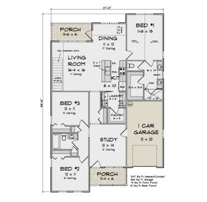 Main Floor for House Plan #4848-00499
